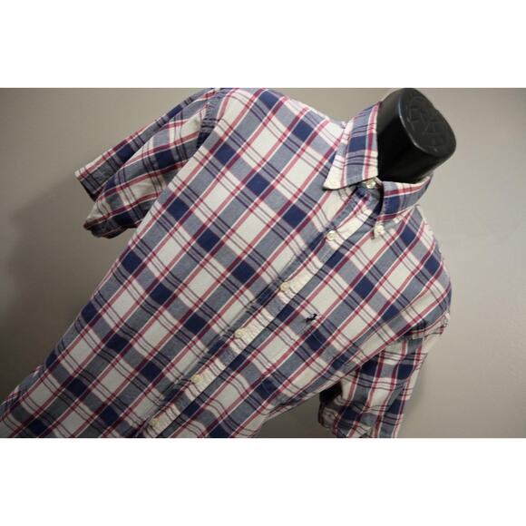 Brooks Brothers 346 Dress Shirt Plaid Short Sleeve Mens Size Medium - Picture 4 of 7